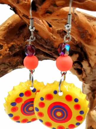 Bottle Cap Earring 015