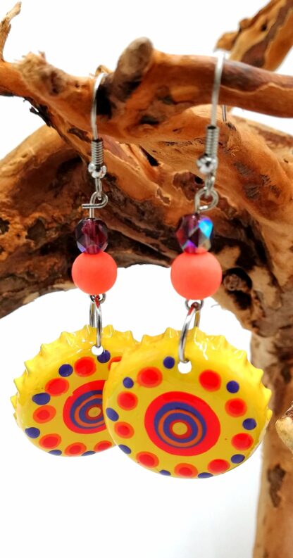 Bottle Cap Earring 015