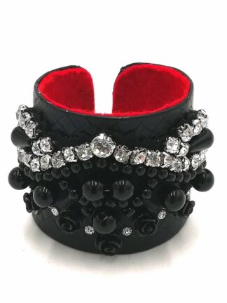 Black Leather Red