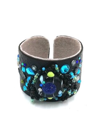 Black Leather Blue