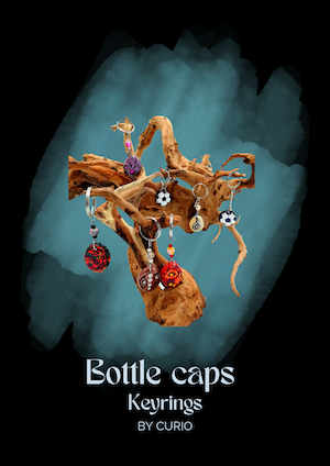 Bottle Caps Keyrings