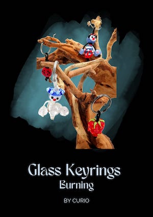 Glass Keyrings