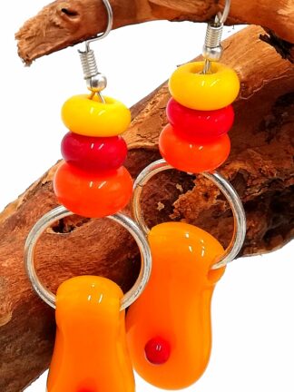 Glass Earrings 048