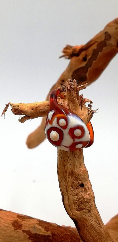 Small Amber Ivory Dots